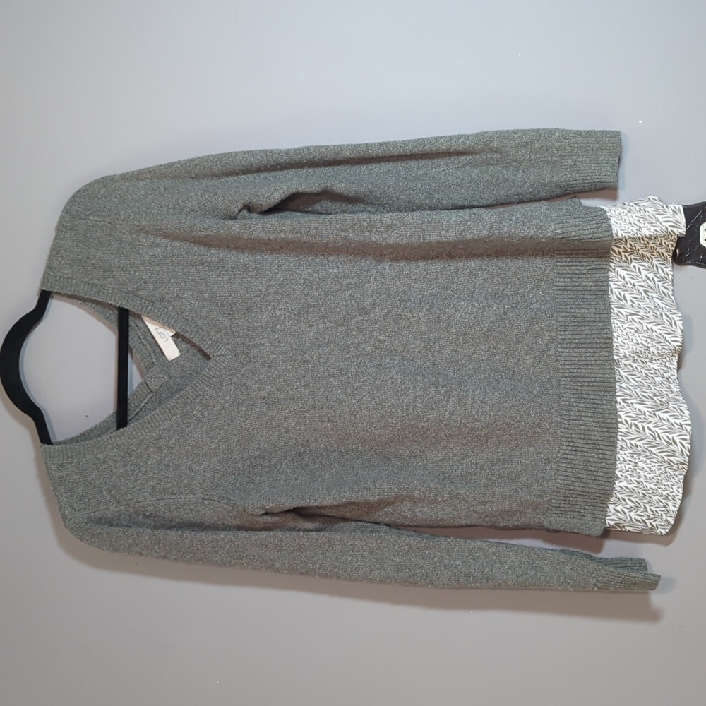 LOFT Mixed Media Sweater Medium